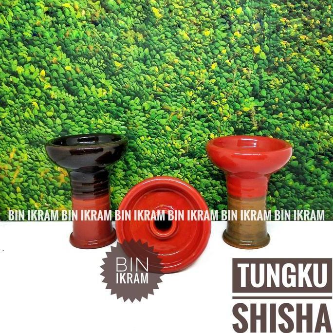 Tungku Shisha Tanah liat kualitas Premium Clay 1 Lubang Besar Ditengah YAN