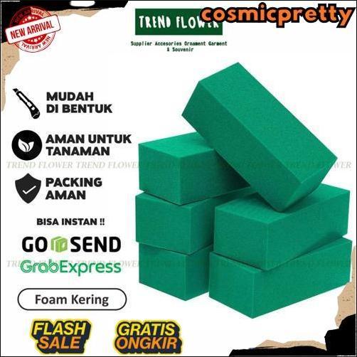 GROSIR FLORAL FOAM KERING Gabus Kering Penyangga Tusukan Bunga Dekorasi Hiasan Buket Florist