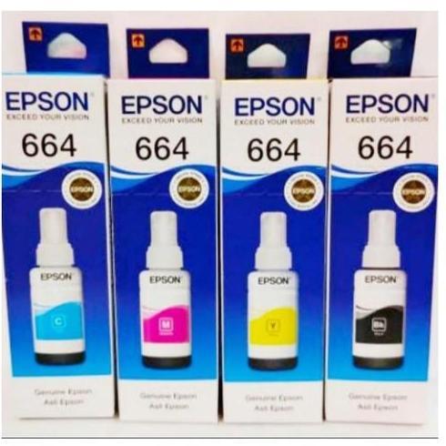Tinta Epson T664 Colour / New Kemasan