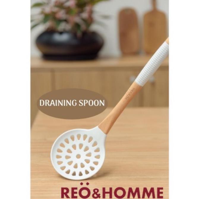 Reo&Homme Alat Masak Silicone Draining Spoon Y203E
