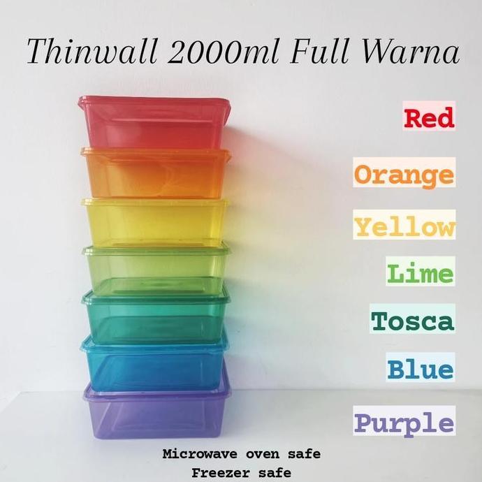 THINWALL 2000ml FULL WARNA / THINWALL 2000ml SQUARE / KOTAK TAKEAWAY