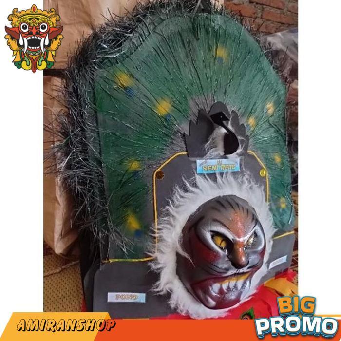 [Drs] "Topeng Reog Ponorogo Asli: Reog Mini Anak Dari Bahan Spon Jtm1