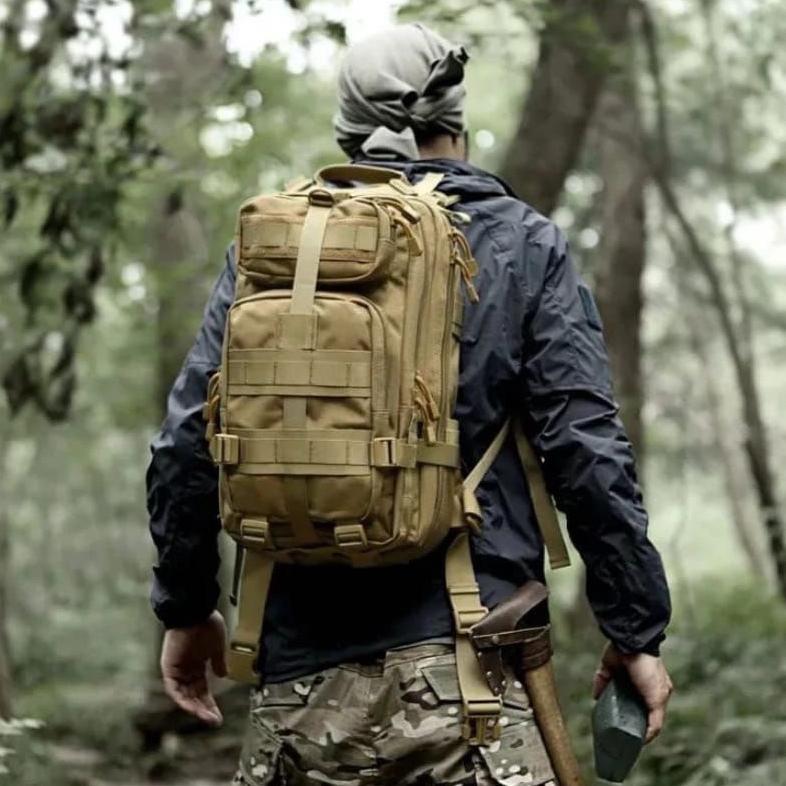 Tas Ransel Tactical Army 3P Silver Knight 30L Nyaman