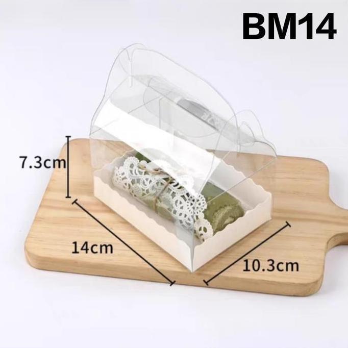 Kotak Mika Bolu Gulung BM14 Box Mika Packaging Kue