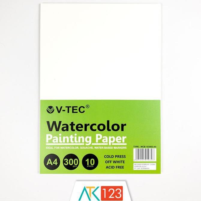 Kertas Cat Air / Watercolor Painting Paper A4 V-Tec