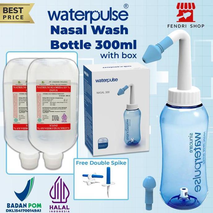 Paket Lengkap Cuci Hidung 2 Nacl , Gratis Double Spike