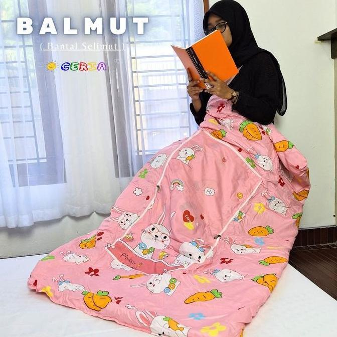 Bantal Selimut Dewasa Lipat 100X150Cm Halus Bulldog
