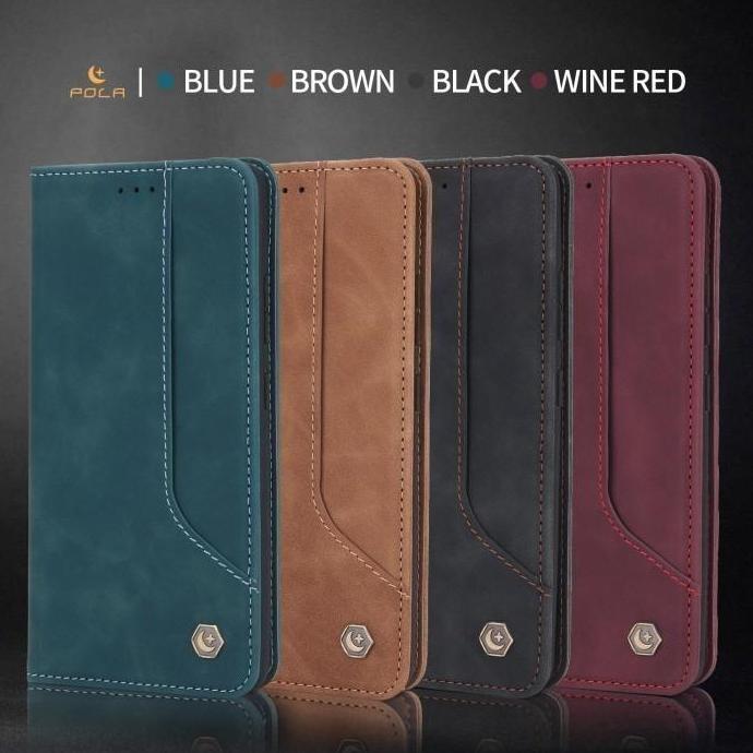 DF259 - Oppo a96 A96 Wallet Leather Case Cover Dompet POLA