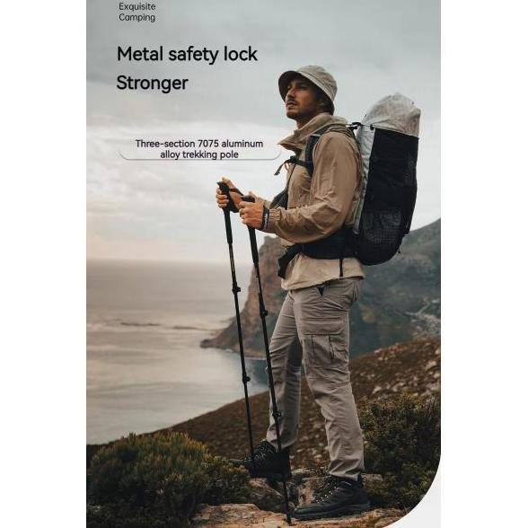 Trekking Pole Duralumin Naturehike Nh17D017-D Tongkat Pendaki Alloy