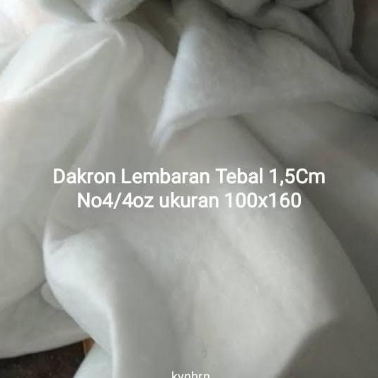 Dakron Lembaran 100X160Cm Tebal1,5Cm