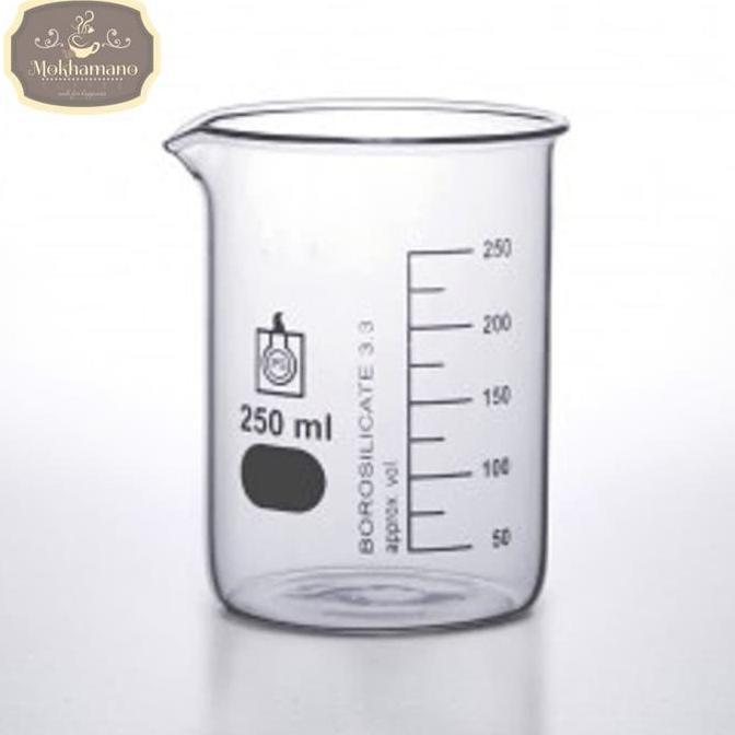 Suji Beaker Glass - Mengukur Essential Oil Mikrobiologi Kimia 250 Ml
