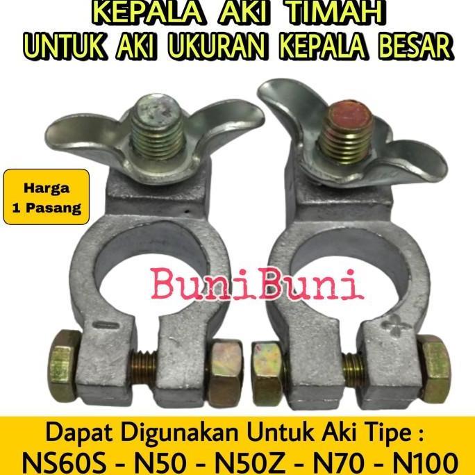 Kepala Aki TIMAH NS70 - Terminal Klem Aki Mobil BESAR NS70