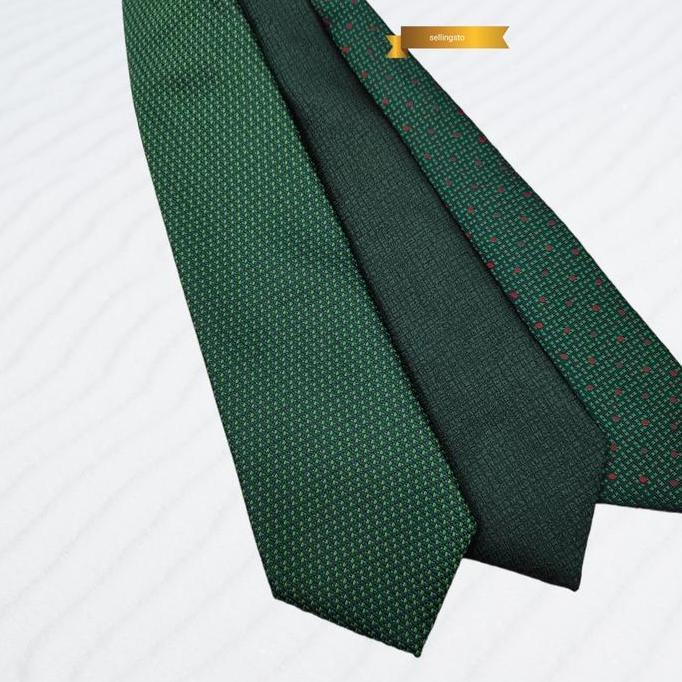 DF167>> Dasi formal pria hijau dasi panjang hijau motif hijau army dasi pria