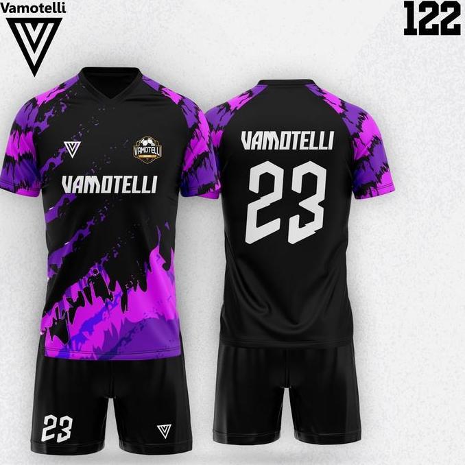 Baju Bola Stelan Futsal Bola Jersey - Vamotelli (Design SUBLIM #14)