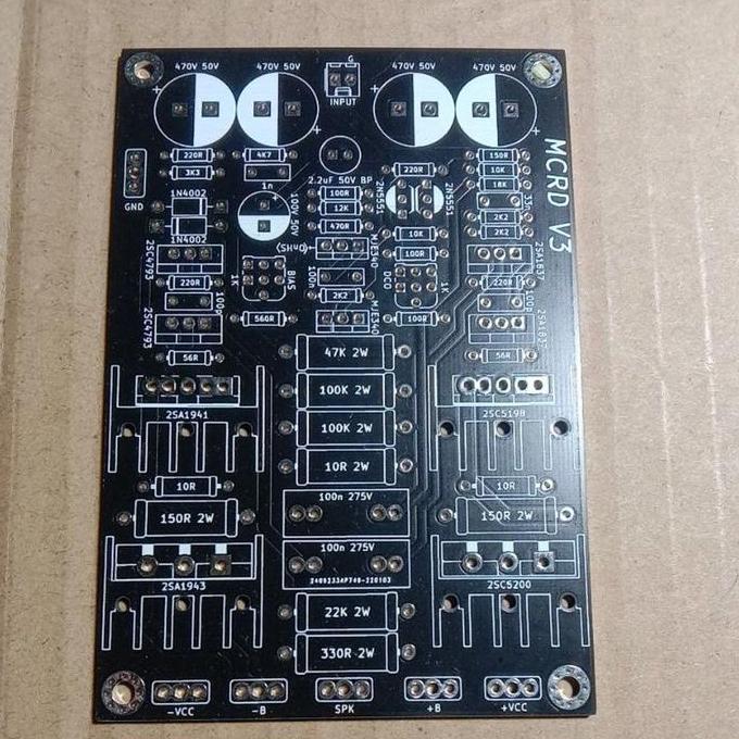 pcb Ampli MCRD V3 double layer