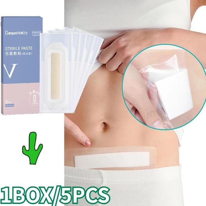 Isi 5 Perban Luka Steril Medis Plester Anti Air Setelah Operas Caesar/Plester Tahan Air Stransparan 