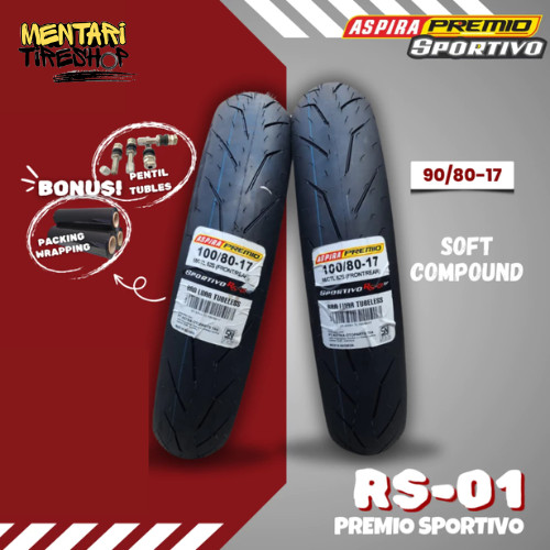 Ban Aspira Premio Sportivo RS01 90/80-17 Ban Aspira Premio Sportivo RS-01 90 80 17 Ban Balap 2025