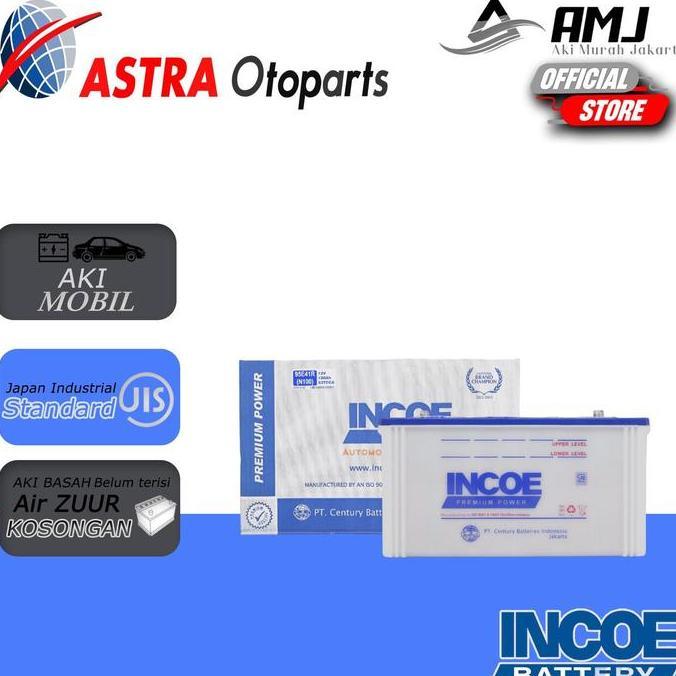 NEW Incoe Premium Astra Aki Basah Mobil N100 - 100Ah