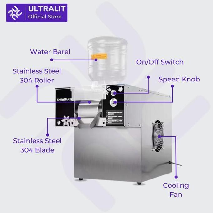 BINGSOO ICE MAKER / Mesin Snow Maker / Mesin ice cream / Ice Cream Machine / Mesin ice salju / BINGS