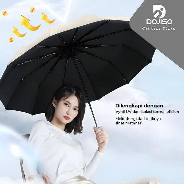 Promo Payung Otomatis Jumbo 12 Rusuk Ganda Super Besar Anti Hujan Uv - Dojiso Sport Official Cod