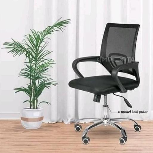 Promo Kursi Staff Jaring Kursi Kantor W1 Importa Hitam Office Cod