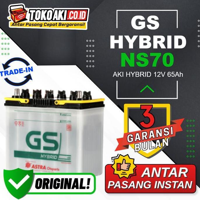 TERMURAH - GS Astra Hybrid NS70 - 65Ah