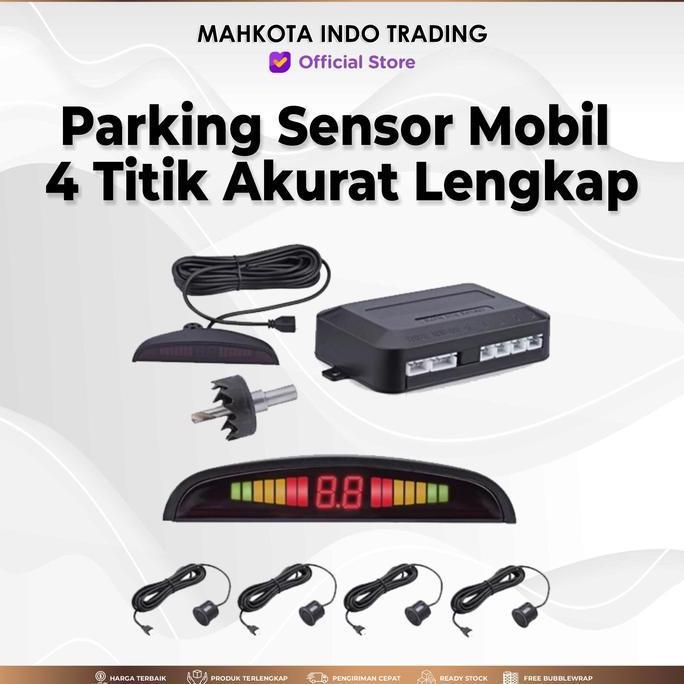 Parking Sensor 4 Titik / Sensor Parkir Mobil 4 Titik Lengkap Indikator