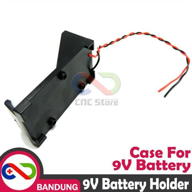[Cnc] Tempat Case Baterai Holder 9V Socket Baterai 9V Battery Box 9V Baru