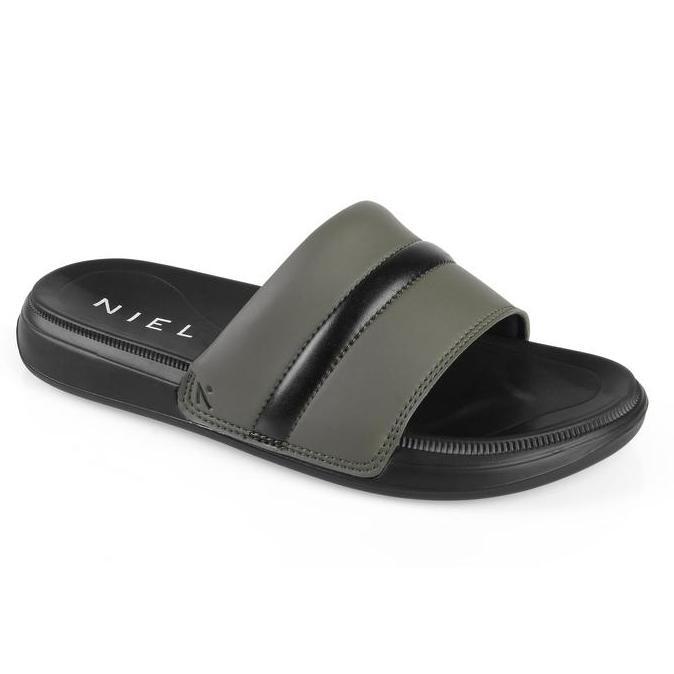 sandal pria slip on selop Niel - Coby Shadow Stripe