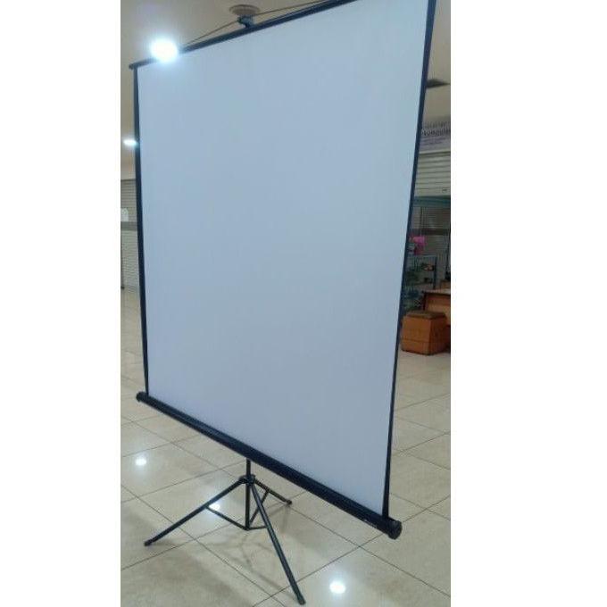 Layar Proyektor 70 Inch Portable Dengan Tripod Proyektor