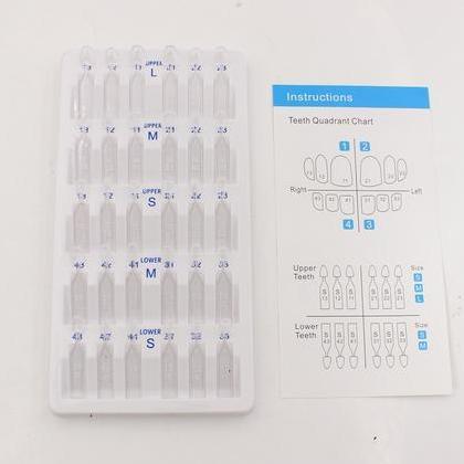 30 Pcs Set Veneer Gigi / Cetakan Veneer Gigi /Alat Pemutih Veneer Gigi Original