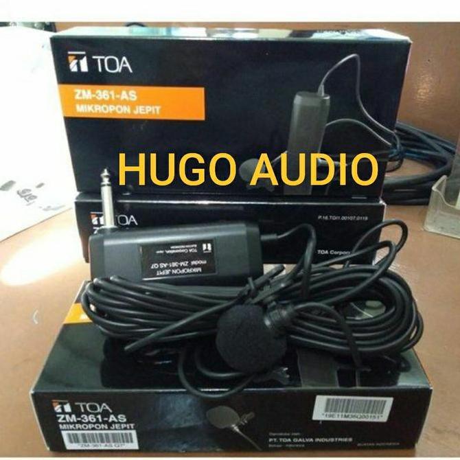 MIC TOA ZM 361 TIE CLIP CONDENSER MIC JEPIT TOA Original