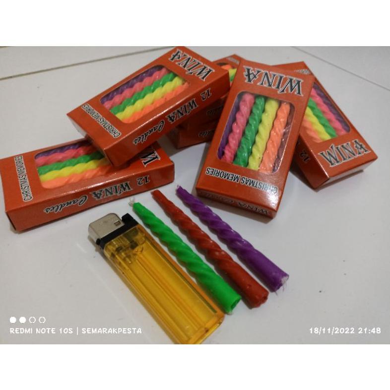 (144 pics)lilin natal/lilin natal kecil/lilin ibadah natal/lilin christ mas mini/lilin ulir natal/li