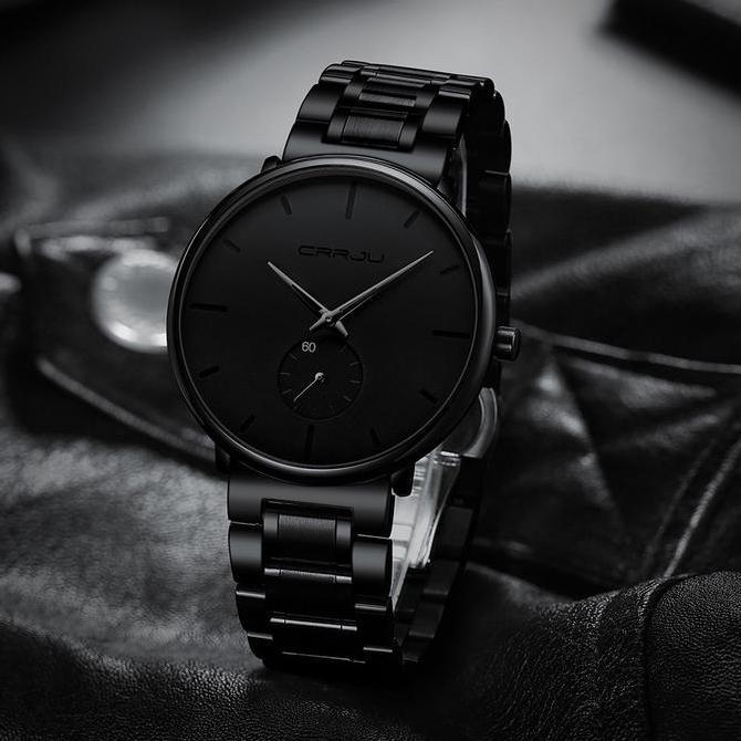 DF337>> Jam Tangan Pria CRRJU olahraga Model 2150 Fashion Penjualan Panas