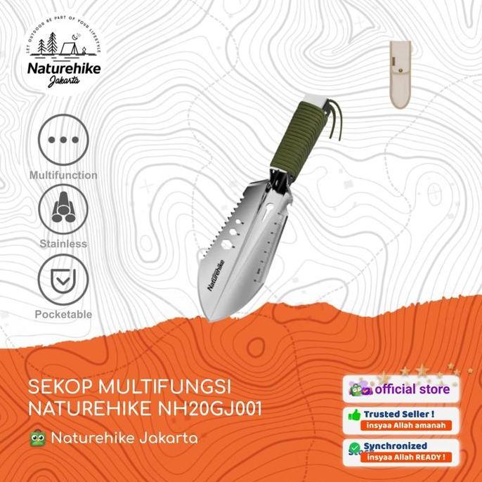 Sekop Multifungsi Naturehike Nh20Gj001 Camping Pisau Gergaji