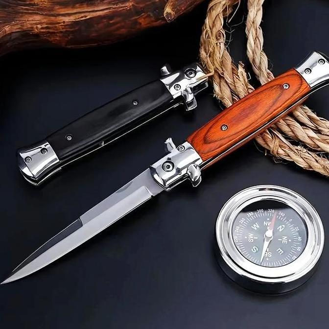 Pisau Lipat Klasik Itali Pisau Camping Survival