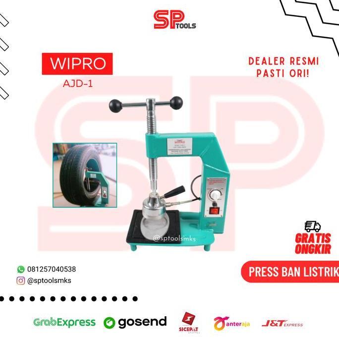 MESIN ALAT TAMBAL BAN LISTRIK ELEKTRIK PEMANAS BAN TUBLESS WIPRO AJD-1 ABD
