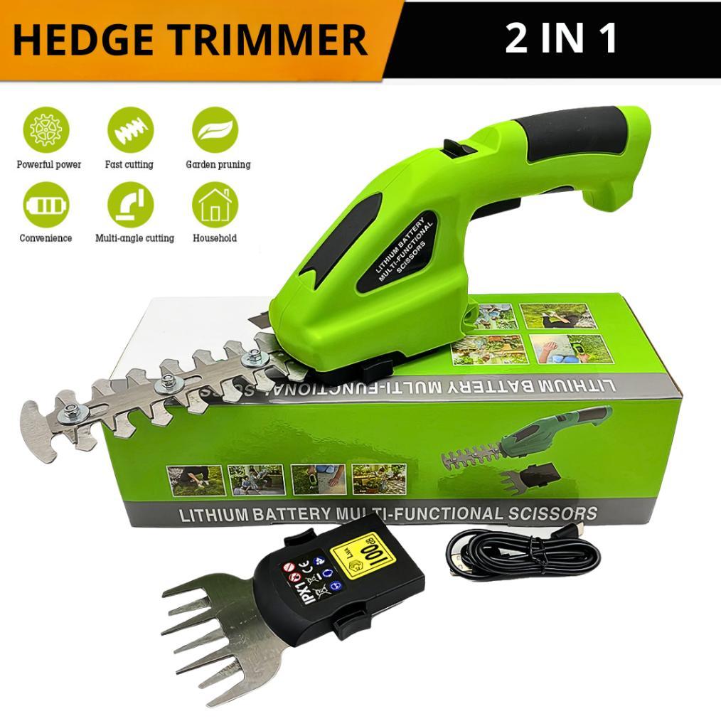 Pemangkas Rumput Semak Hedge Trimmer Portable Mesin Rumput Elektrik Pemotong Dahan