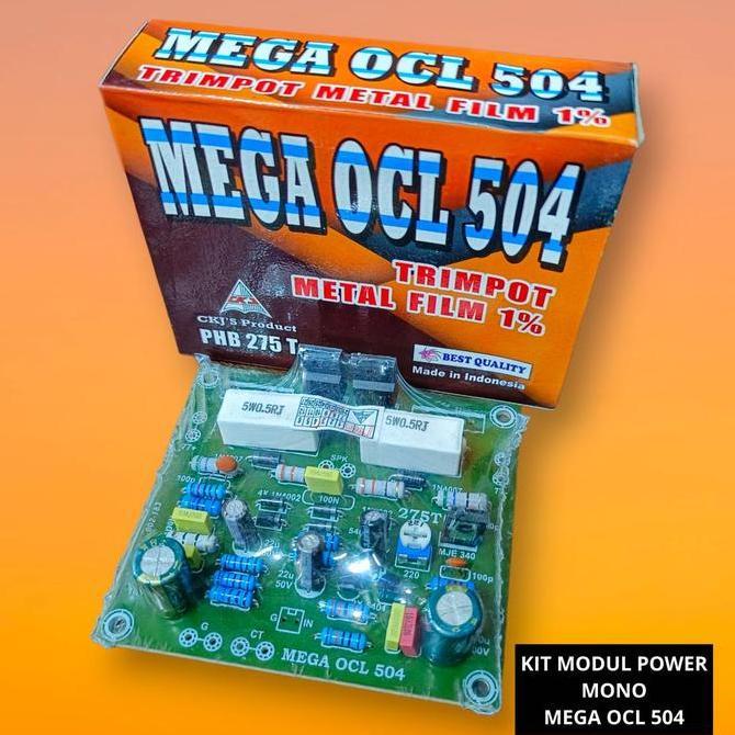 siap kirim] Kit Modul Mono Mega OCL 504 ( CKJ ) Fiber Driver Power Amplifier