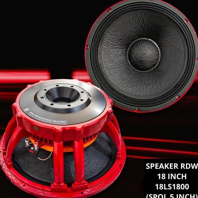 :>:>:>:>] Speaker RDW 18 Inch 18LS1800 Komponen Profesional 18 LS 1800 18-LS1800