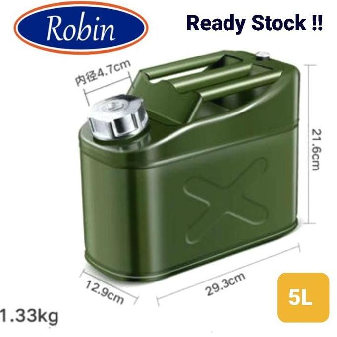 JERIGEN 5LITER JERRY CAN 5L BESI TEMPAT CADANGAN BBM SOLAR BENSIN ORIGINAL DAN TERPERCAYA