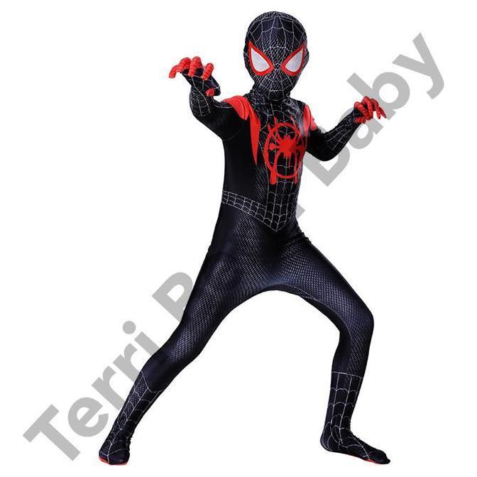 Custom Spiderman costume spider man kostum spidermen miles morales