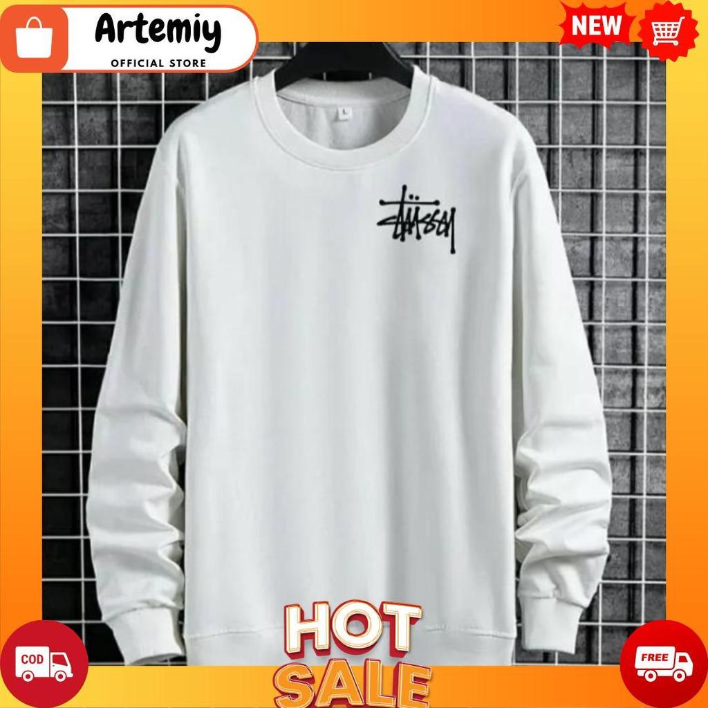 PAKAIAN PRIA LENGAN PANJANG STUSSY/SWEATER STUSSY/ KAOS CREWNECK [J1][B1]