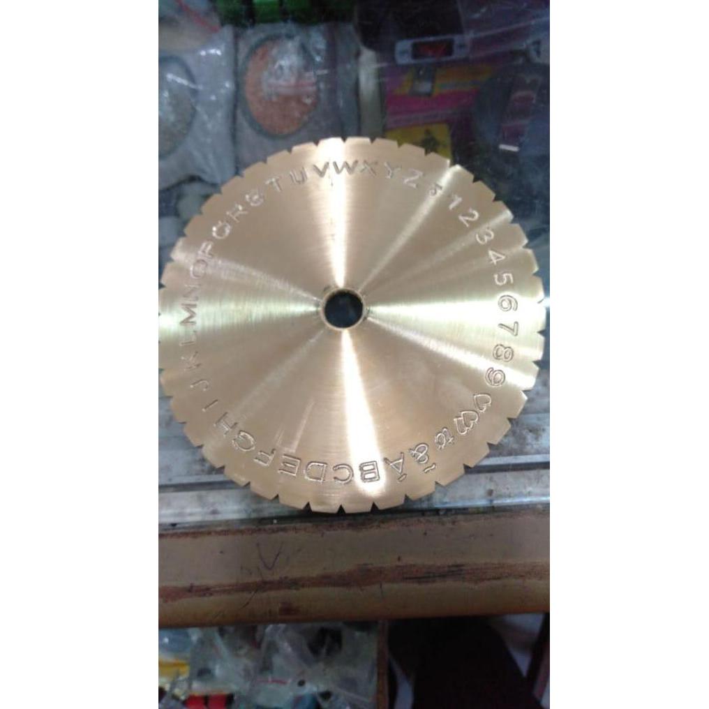 Promo Plat Kuningan Huruf Dan Angka Mesin Grafir Cincin Cod