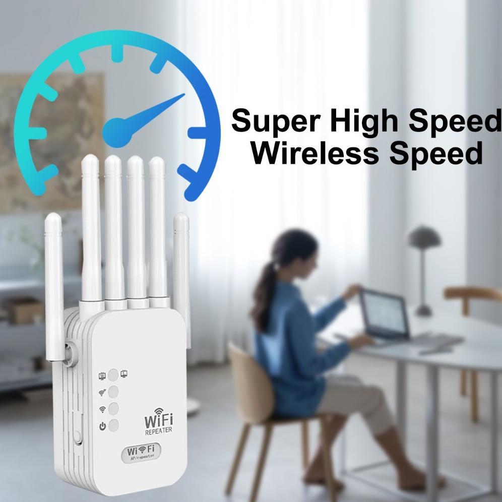 Wifi Repeater 6 Antena Wireless Repeater Extender/Wifi Signal Range Extender 1200M Penguat Signal