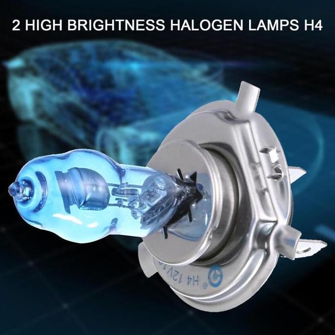 Lampu Depan Mobil Led Super Terang 2Pcs Lampu Halogen H4 100W 12V 6000K Warna Putih Untuk Fog Lamp /