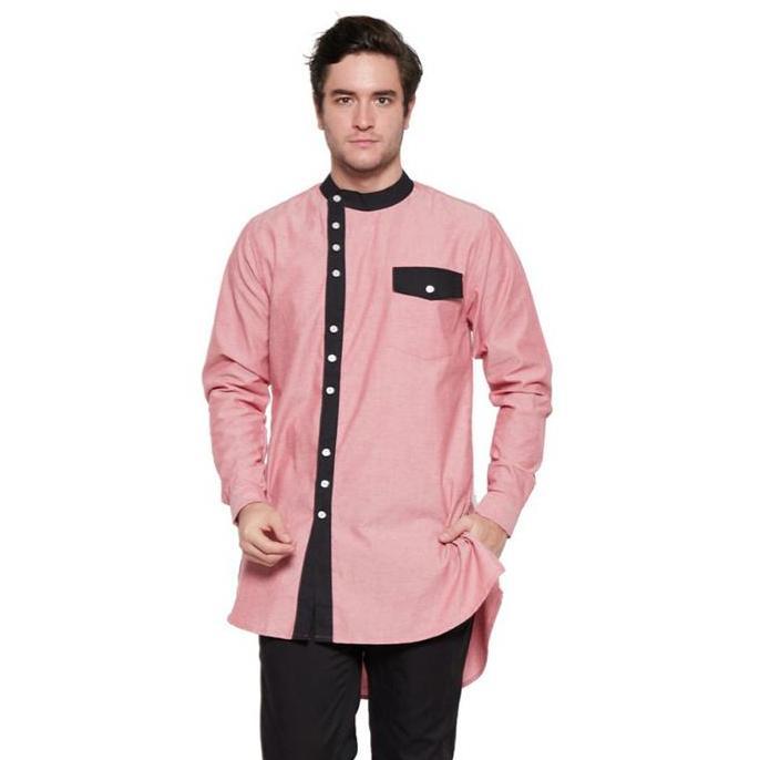 Promo VM Baju Koko Jumbo Gamis Koko Panjang Merah Salem COD