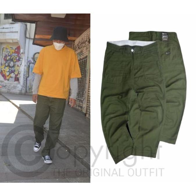 DREELAND Celana Fatique Army Fatigue pant Celana Chino Oversize