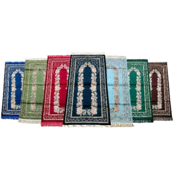 Promo 10pcs Sajadah Kepang Midi 50x105cm - Paket Grosir - Lembut - Tebal -  Haji - Umroh Turki Musli