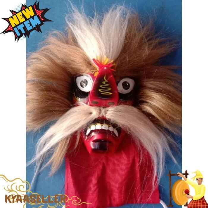 [Drs] Bujang Ganong/Ganongan Murah/Ganongan Anak/Topeng Bujang Ganong/Ganongan Rambut Sintetis Set1